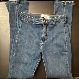 Free People We the Free Sz 28 Women's Skinny Jeans with Ankle Slit